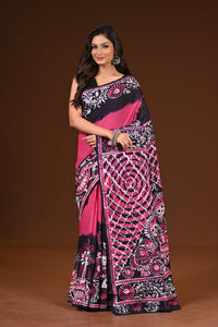 PURE COTTON HAND MALMAL SAREE