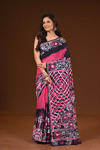PURE COTTON HAND MALMAL SAREE