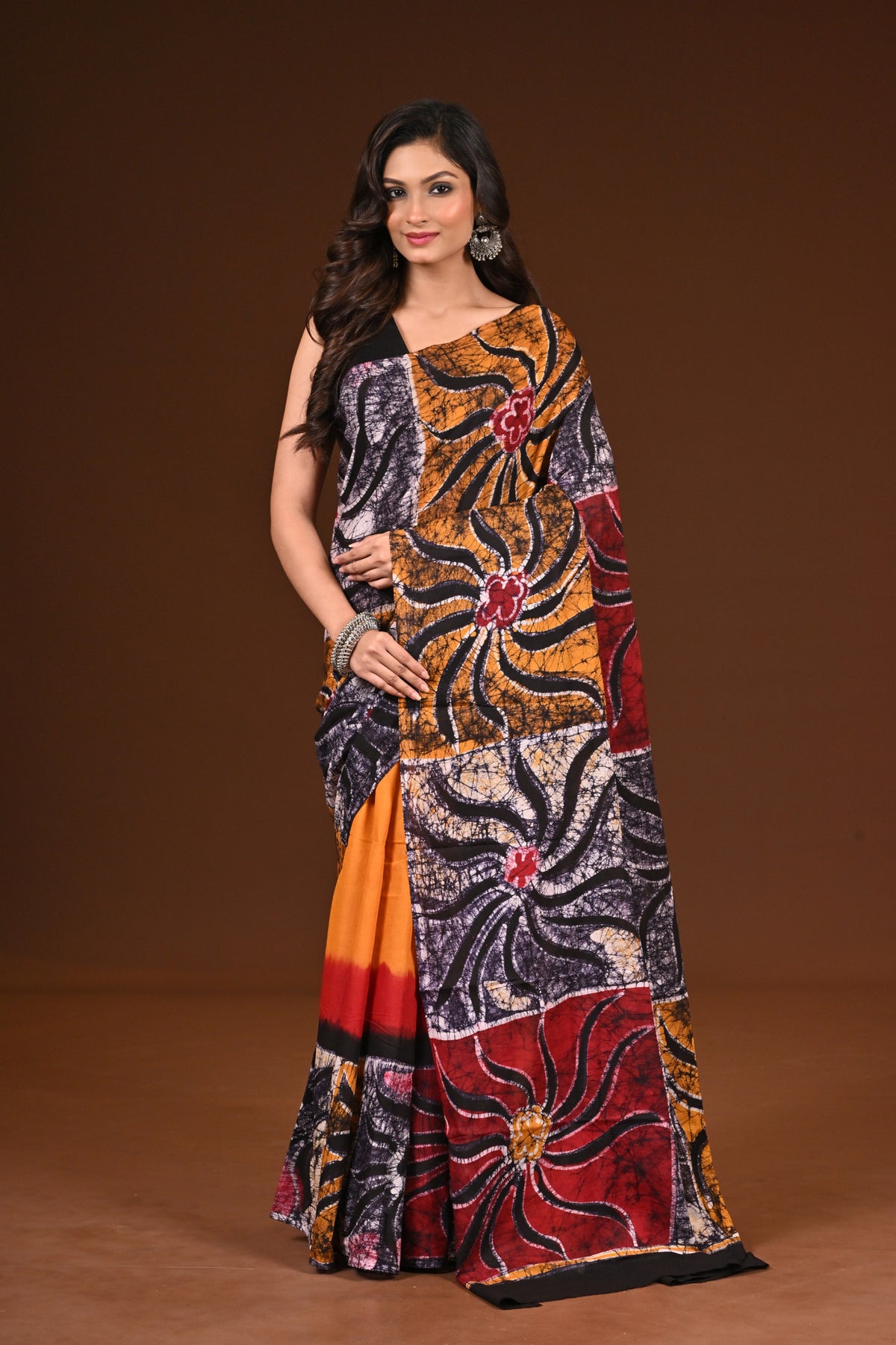 PURE COTTON HAND MALMAL SAREE