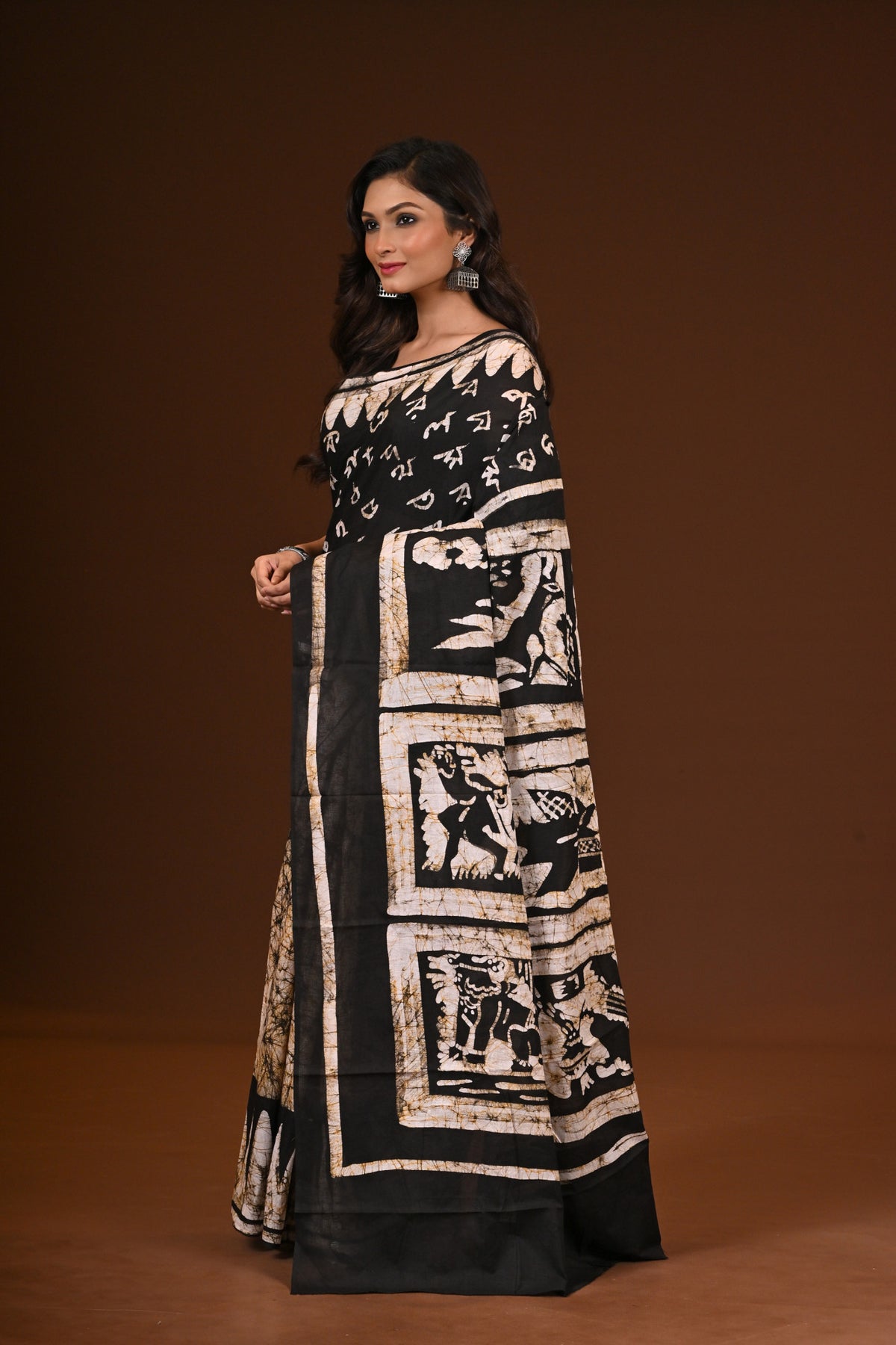 PURE COTTON HAND MALMAL SAREE