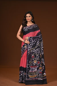 PURE COTTON HAND MALMAL SAREE