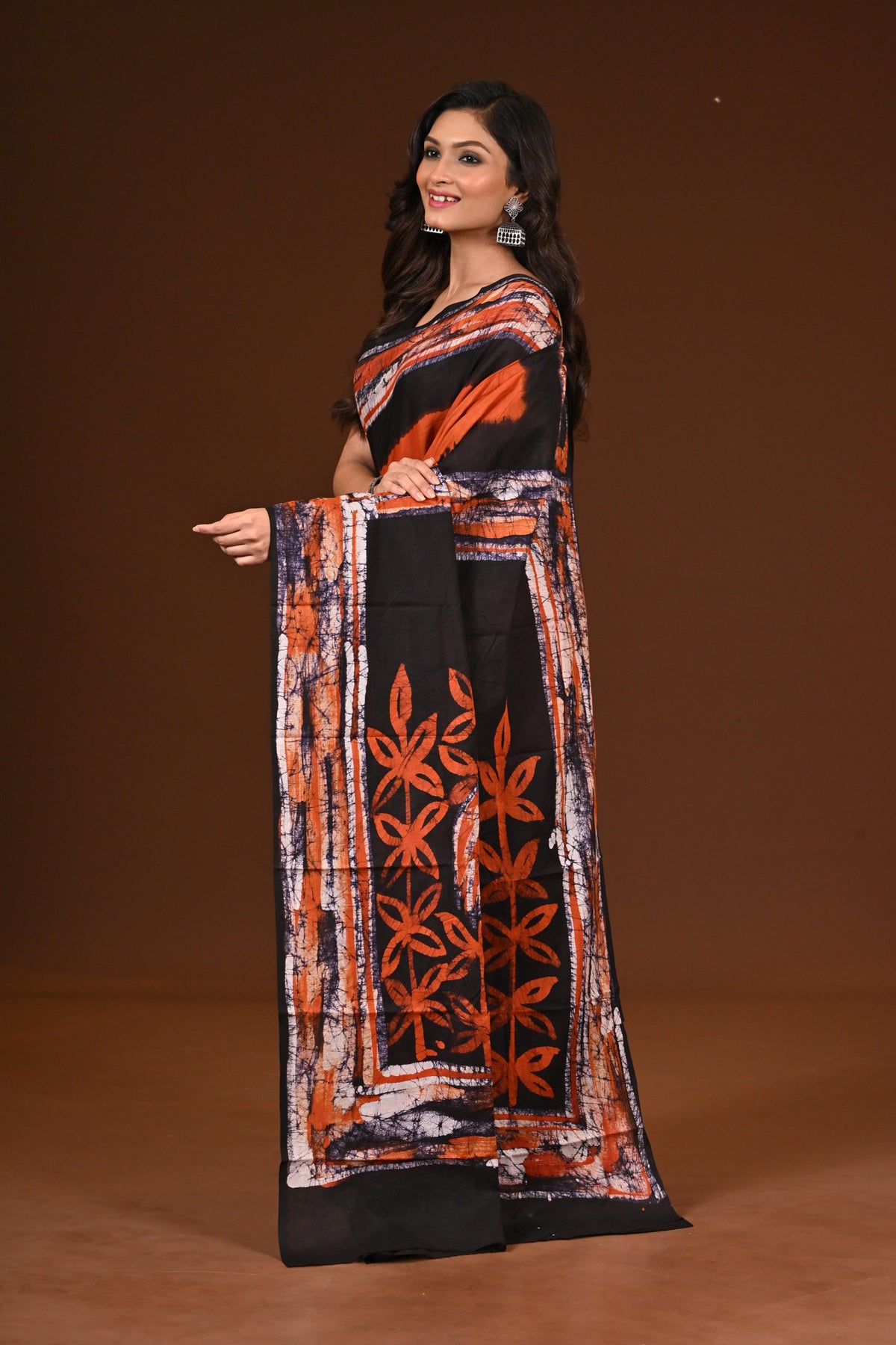 PURE COTTON HAND MALMAL SAREE