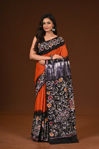 PURE COTTON HAND MALMAL SAREE