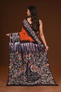 PURE COTTON HAND MALMAL SAREE