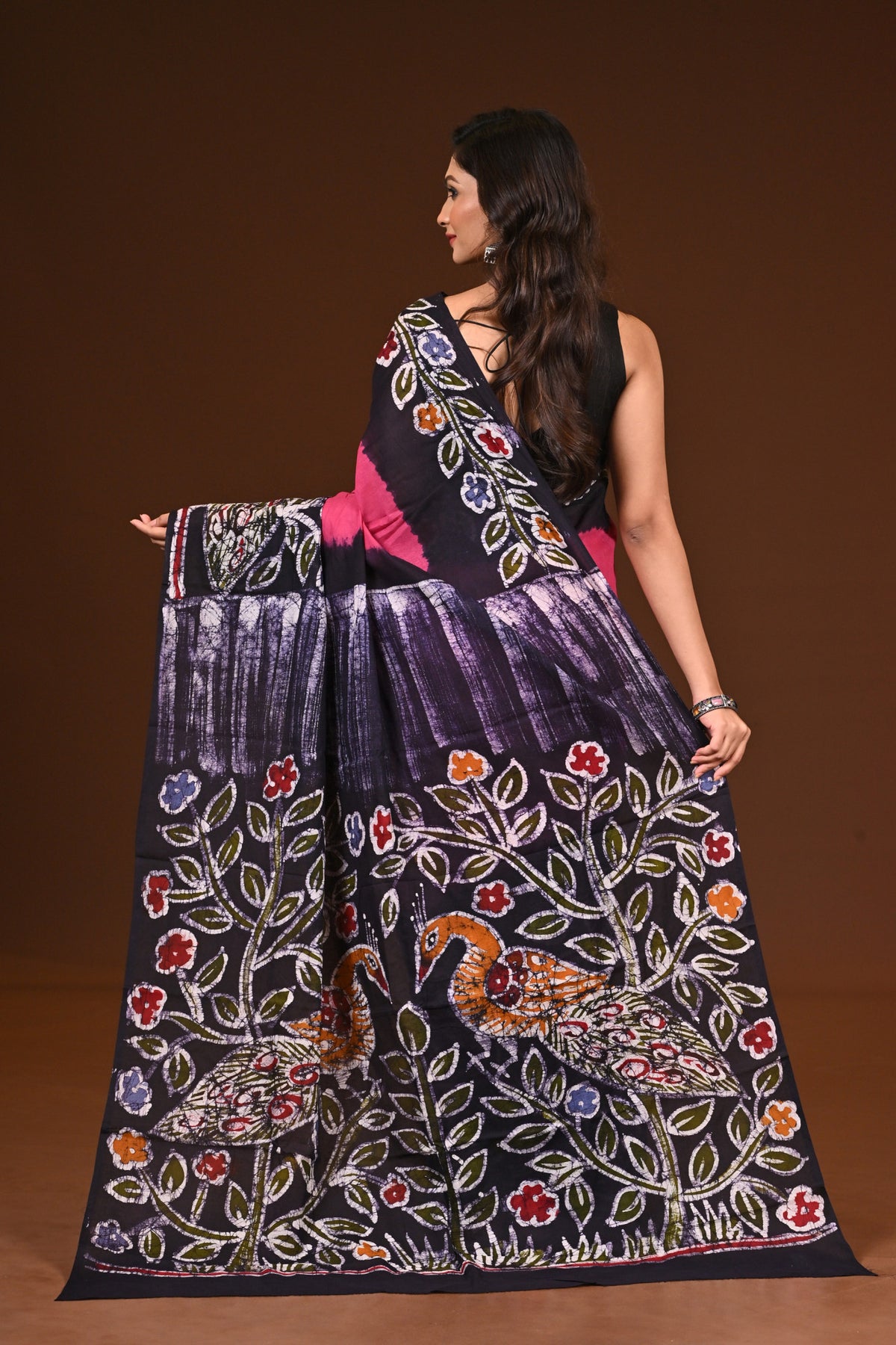 PURE COTTON HAND MALMAL SAREE