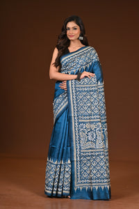 PURE SILK KANTHA SAREE