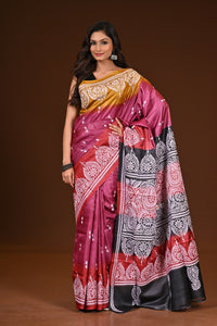 PURE SILK KANTHA SAREE