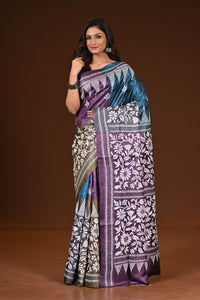 PURE SILK KANTHA SAREE