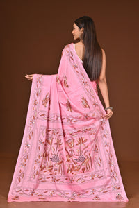 BLENDED SILK KANTHA SAREE