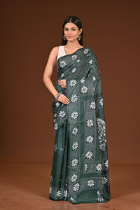 BLENDED SILK KANTHA SAREE