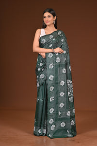 BLENDED SILK KANTHA SAREE