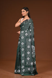BLENDED SILK KANTHA SAREE