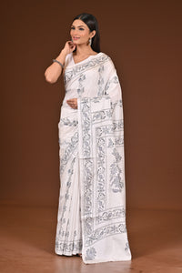 BLENDED SILK KANTHA SAREE