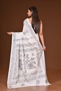 BLENDED SILK KANTHA SAREE