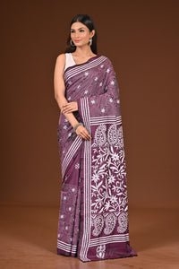 BLENDED SILK KANTHA SAREE