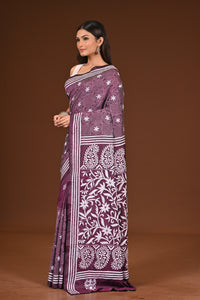BLENDED SILK KANTHA SAREE