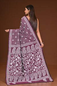 BLENDED SILK KANTHA SAREE