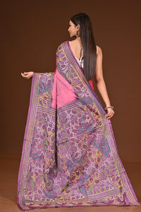 BLENDED SILK KANTHA SAREE