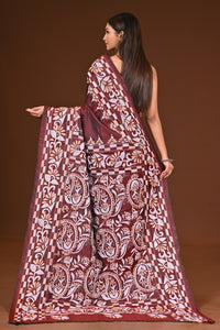 BLENDED SILK KANTHA SAREE
