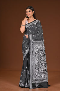 BLENDED SILK KANTHA SAREE