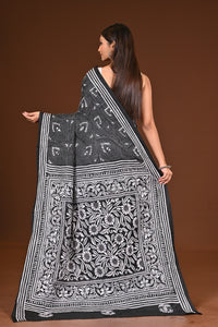 BLENDED SILK KANTHA SAREE