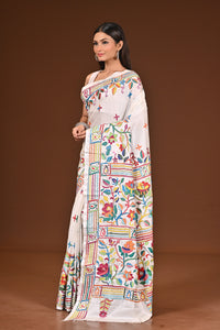 BLENDED SILK KANTHA SAREE