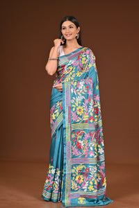 BLENDED SILK KANTHA SAREE