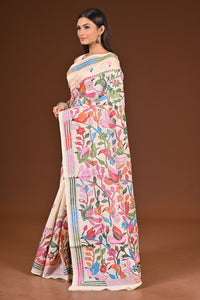PURE  SILK KANTHA SAREE