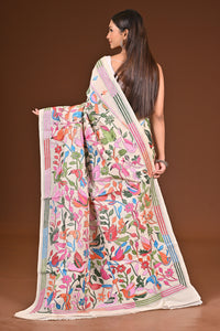 PURE  SILK KANTHA SAREE