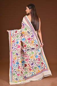 PURE  SILK KANTHA SAREE