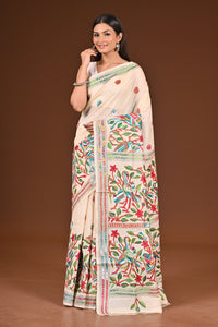 PURE  SILK KANTHA SAREE