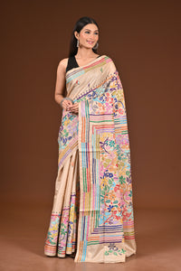 PURE  SILK KANTHA SAREE