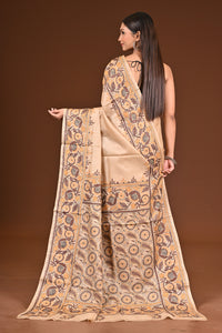 TUSSAR SILK KANTHA SAREE