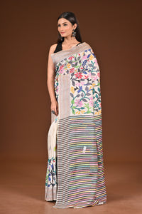 PURE SILK JALCHURI ALLOVER  KANTHA SAREE