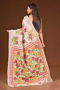 PURE  SILK KANTHA SAREE