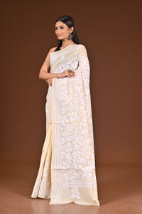 PURE  SILK KANTHA SAREE