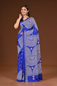 PURE  SILK KANTHA SAREE