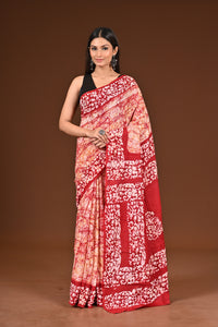 PURE COTTON HAND BATIK SAREE