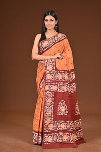 PURE COTTON HAND BATIK SAREE