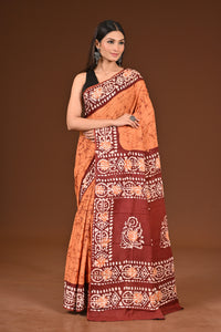 PURE COTTON HAND BATIK SAREE