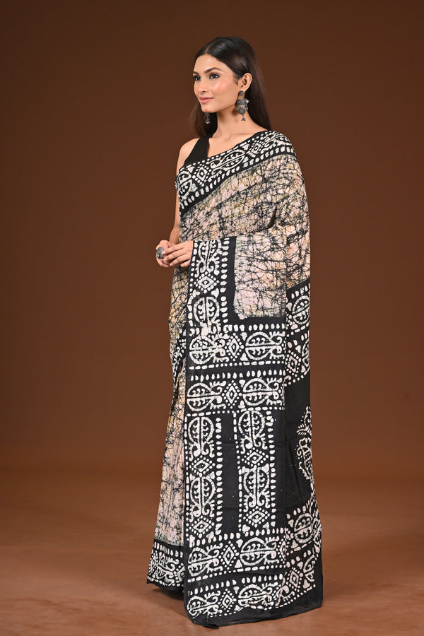 PURE COTTON HAND BATIK SAREE