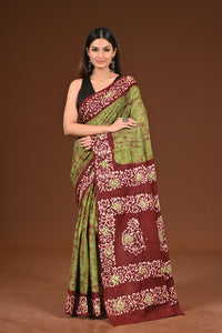 PURE COTTON HAND BATIK SAREE