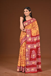 PURE COTTON HAND BATIK SAREE