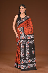PURE COTTON HAND BATIK SAREE