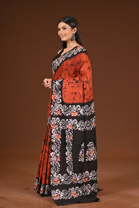 PURE COTTON HAND BATIK SAREE