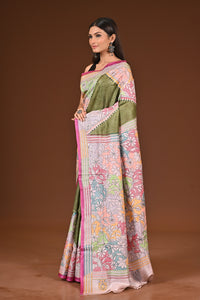 TUSSAR DYE COLLAGE SAREE