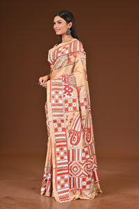 PURE  SILK KANTHA SAREE