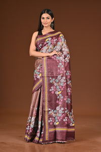 PURE  SILK KANTHA SAREE