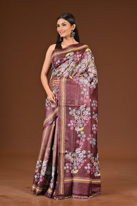 PURE  SILK KANTHA SAREE