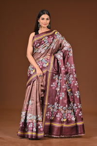 PURE  SILK KANTHA SAREE